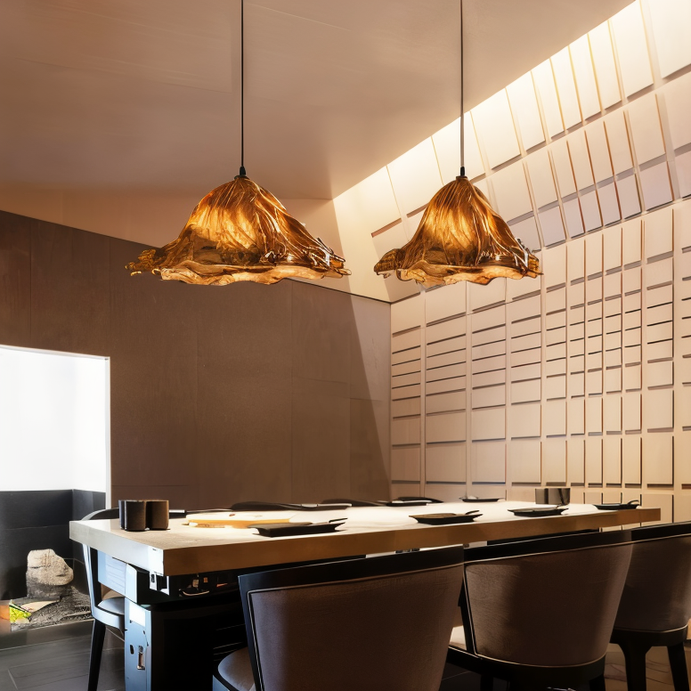 Cirenna - Artistic Hanging Lamp of Synthetic Resin with Volcanic Design