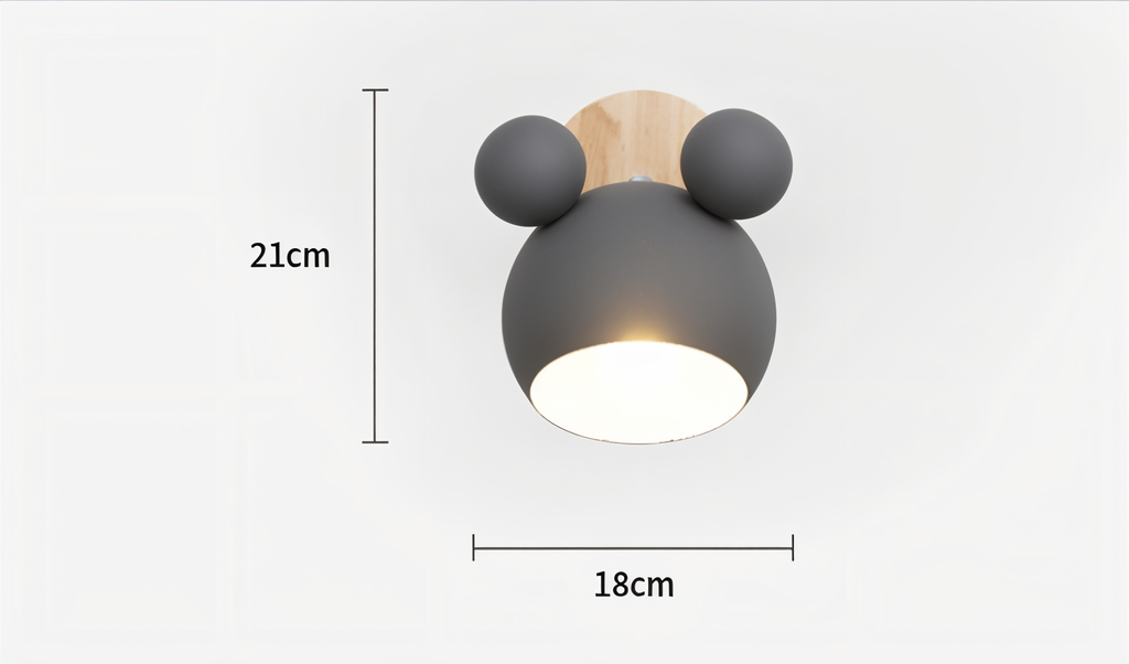 Blinky Wall Lamp | Adjustable Light Direction, Aluminium & Wood