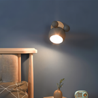 Blinky Wall Lamp | Adjustable Light Direction, Aluminium & Wood