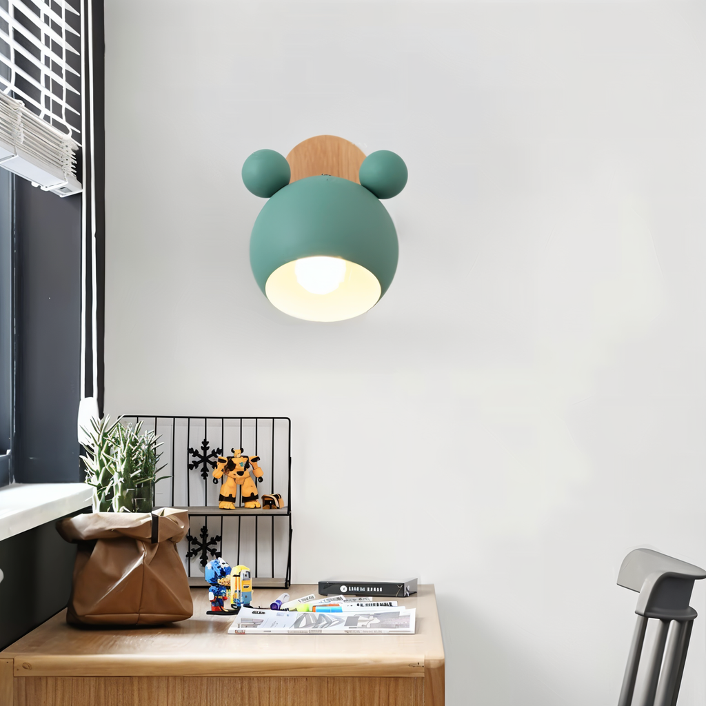 Blinky Wall Lamp | Adjustable Light Direction, Aluminium & Wood