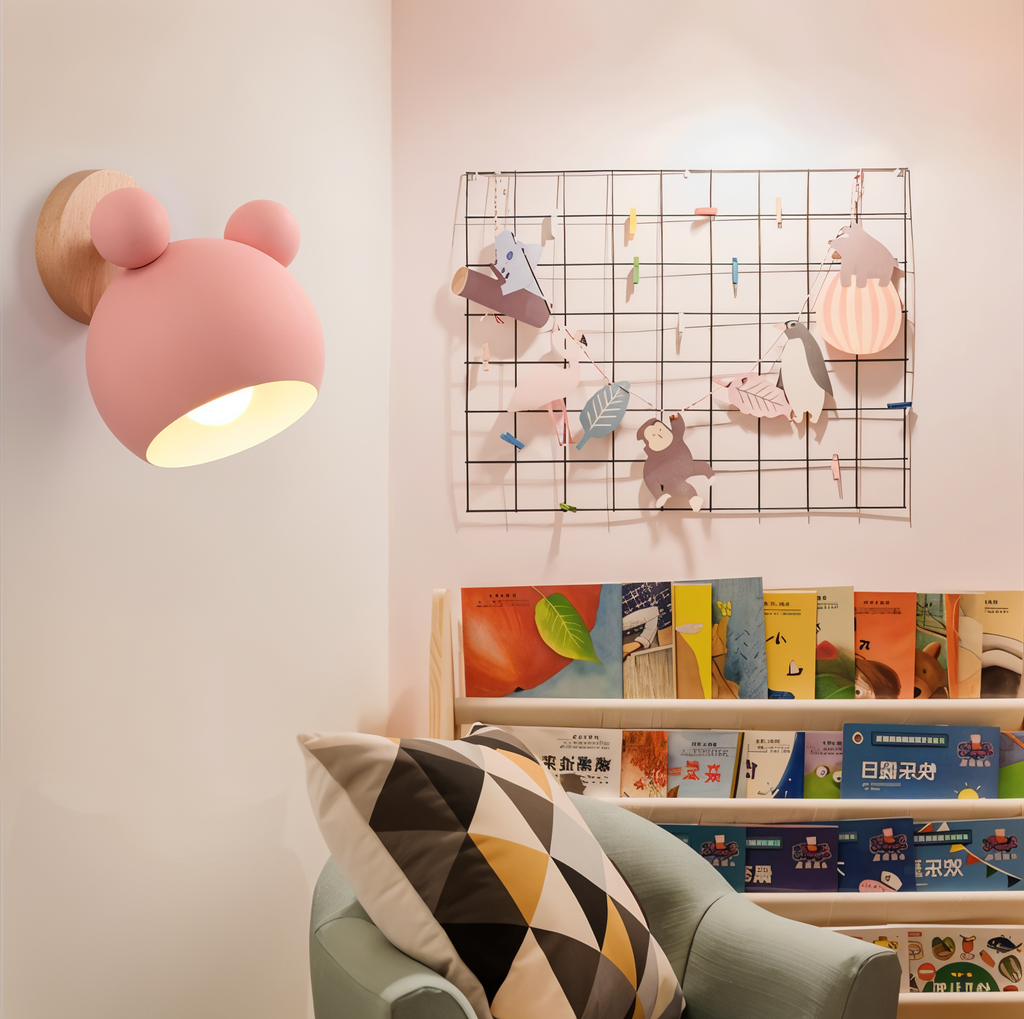 Blinky Wall Lamp | Adjustable Light Direction, Aluminium & Wood
