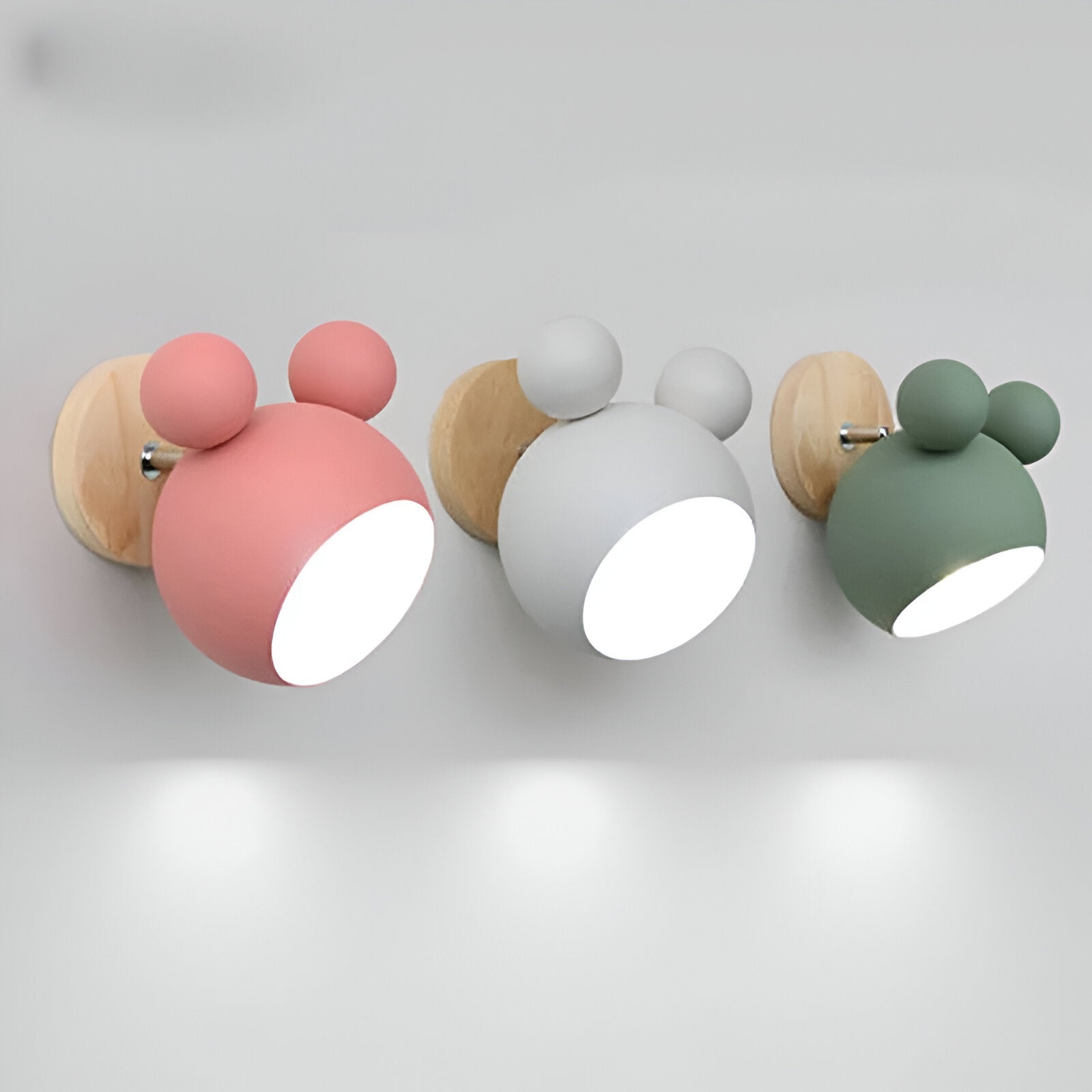 Blinky Wall Lamp | Adjustable Light Direction, Aluminium & Wood