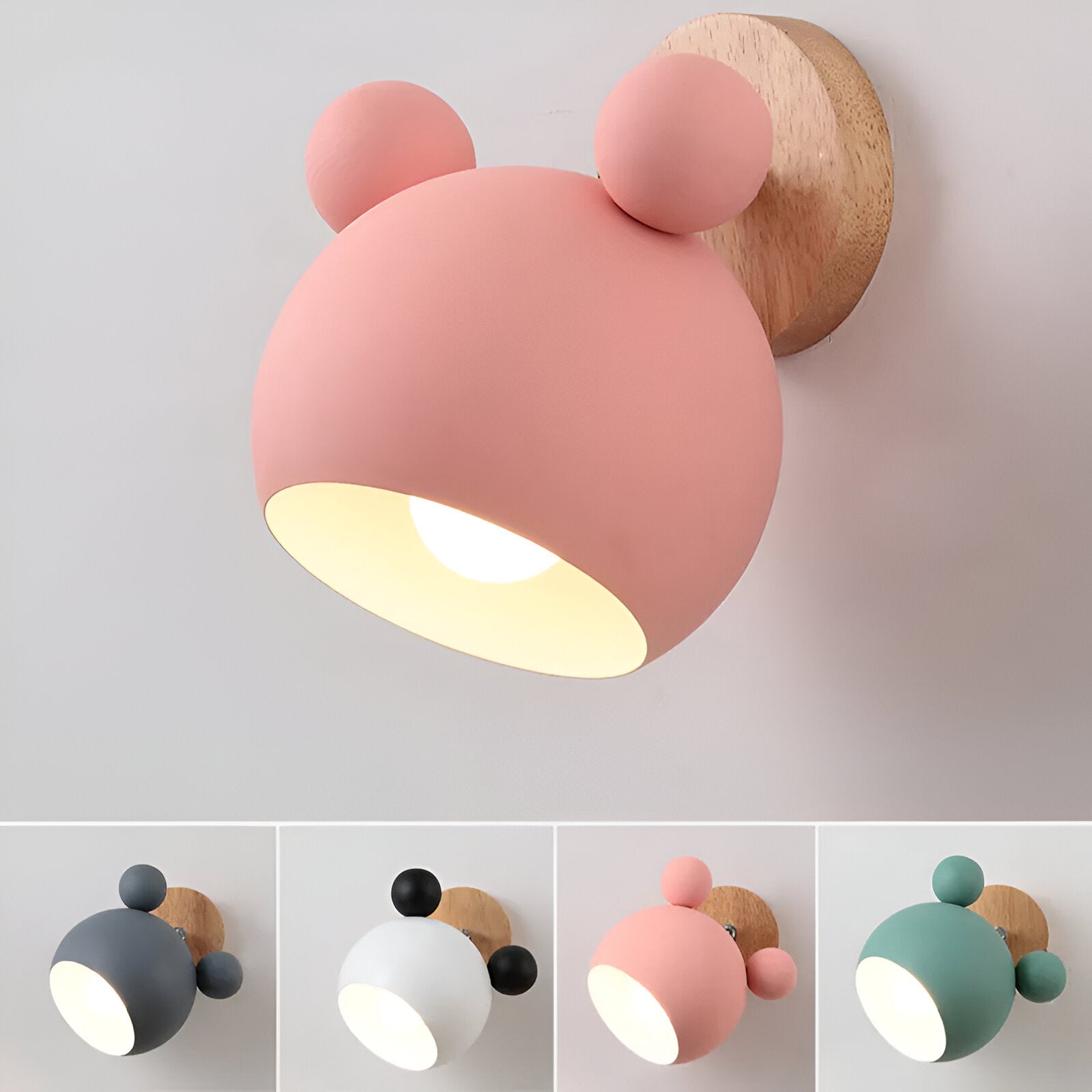 Blinky Wall Lamp | Adjustable Light Direction, Aluminium & Wood