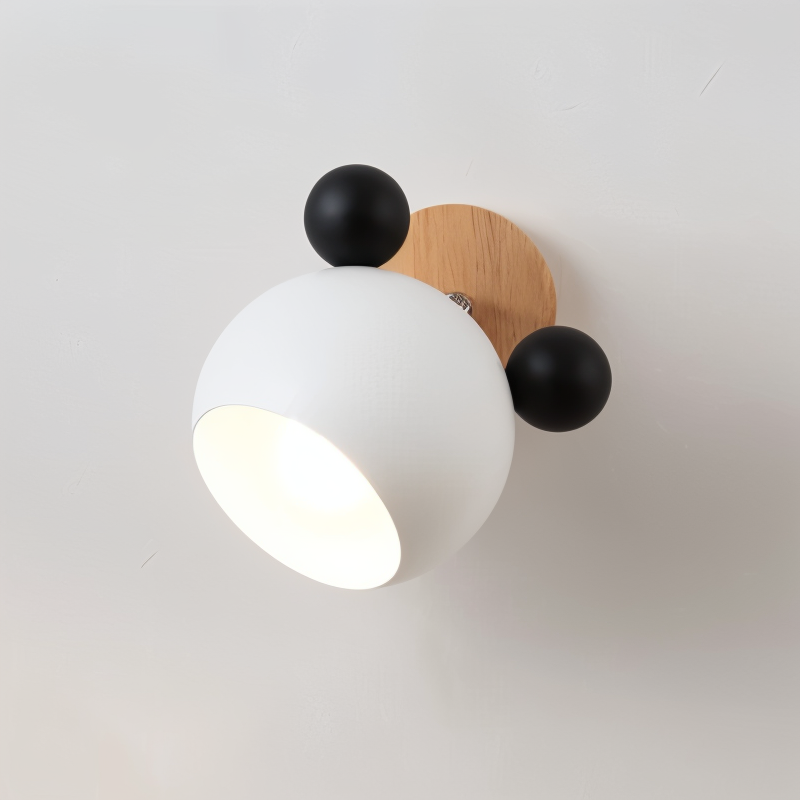 Blinky Wall Lamp | Adjustable Light Direction, Aluminium & Wood