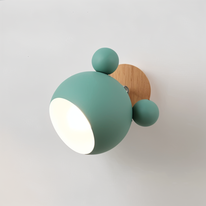Blinky Wall Lamp | Adjustable Light Direction, Aluminium & Wood
