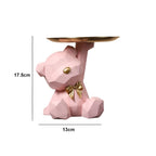 Zeniva - Decorative Geometric Tray in Bear Shape