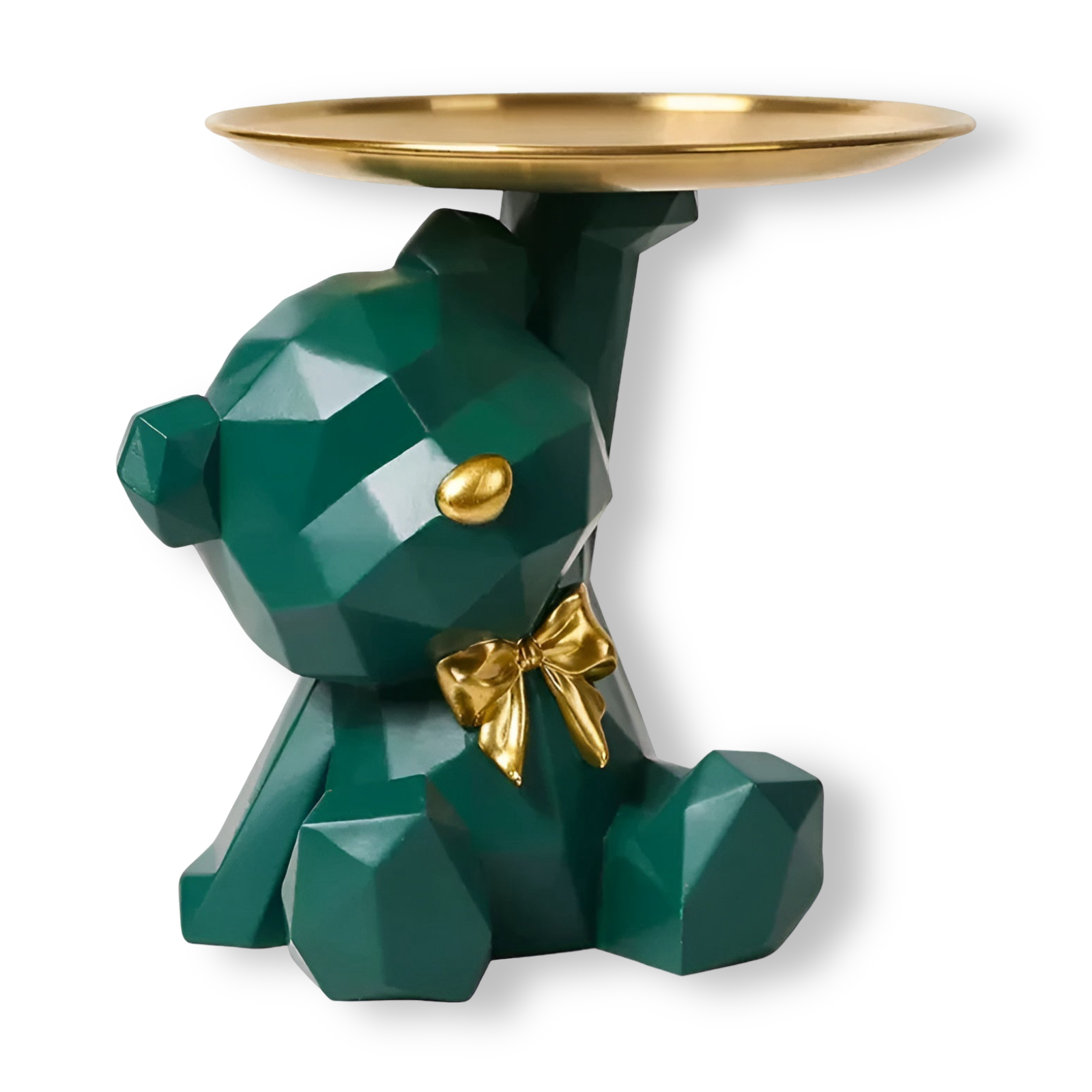 Zeniva - Decorative Geometric Tray in Bear Shape