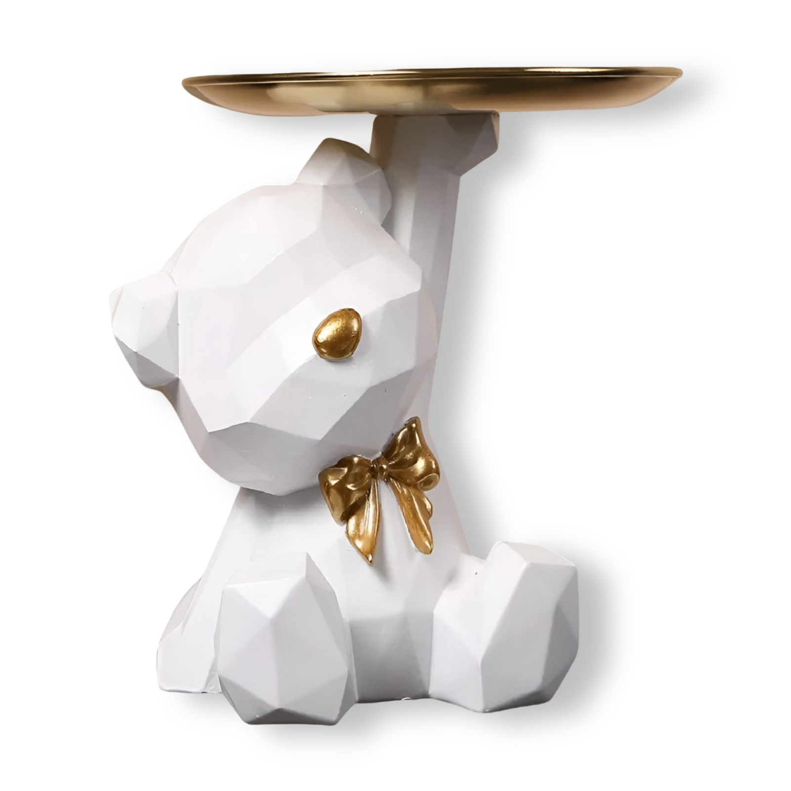 Zeniva - Decorative Geometric Tray in Bear Shape
