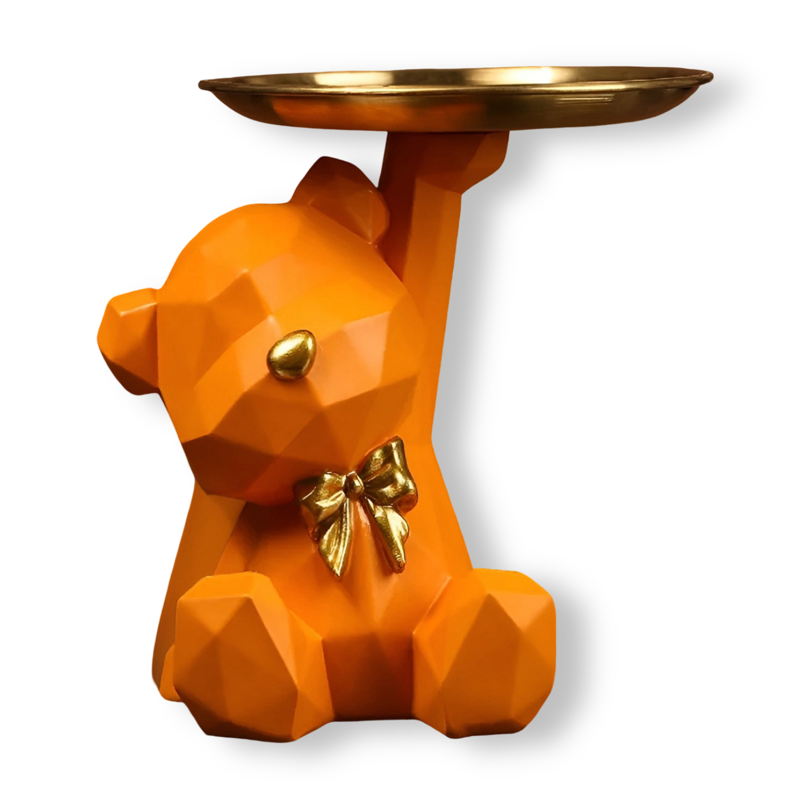 Zeniva - Decorative Geometric Tray in Bear Shape