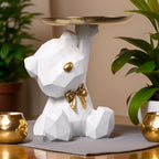 Zeniva - Decorative Geometric Tray in Bear Shape