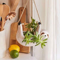 Lumi Ceramic Planter | Handmade Sloth Design for Small Plants