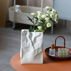 Celorie - Modern Ceramic Vase in Paper Bag Style