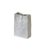 Celorie - Modern Ceramic Vase in Paper Bag Style