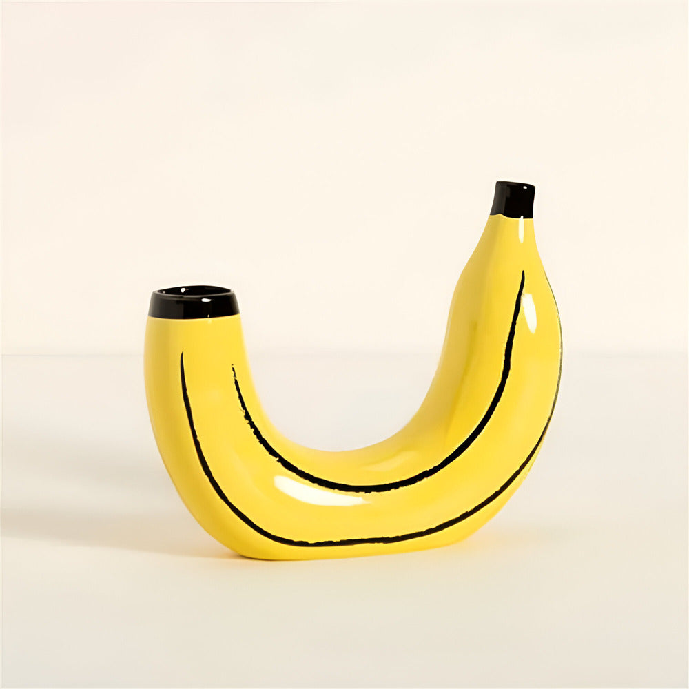 Bela Banana Vaas | Uniek Bananenvorm Design, Hoogwaardige Hars