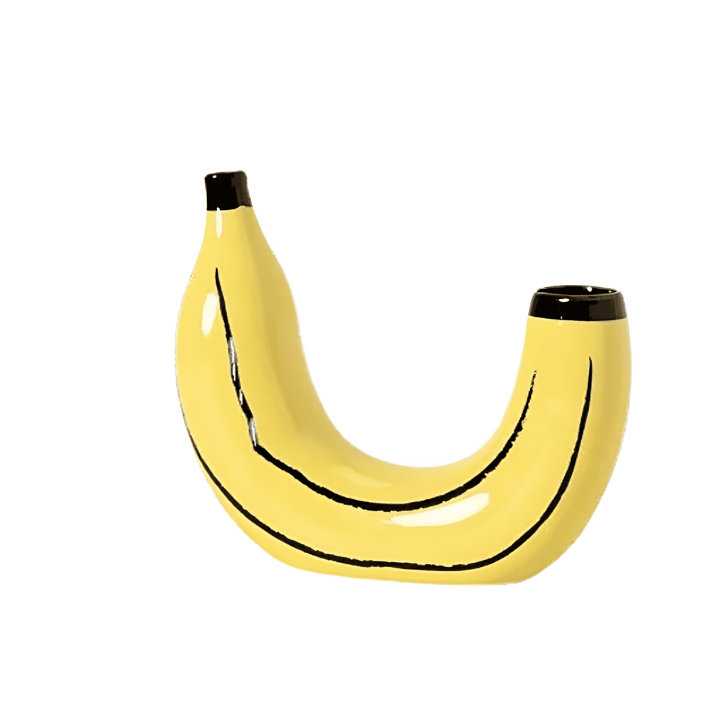 Bela Banana Vaas | Uniek Bananenvorm Design, Hoogwaardige Hars