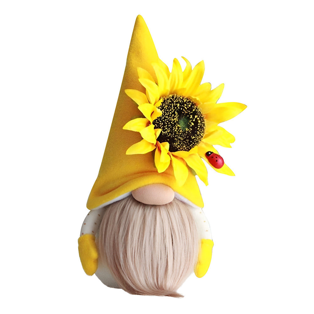 Ardalia - Shady Handmade Gnome Figure with Yellow Sunflower
