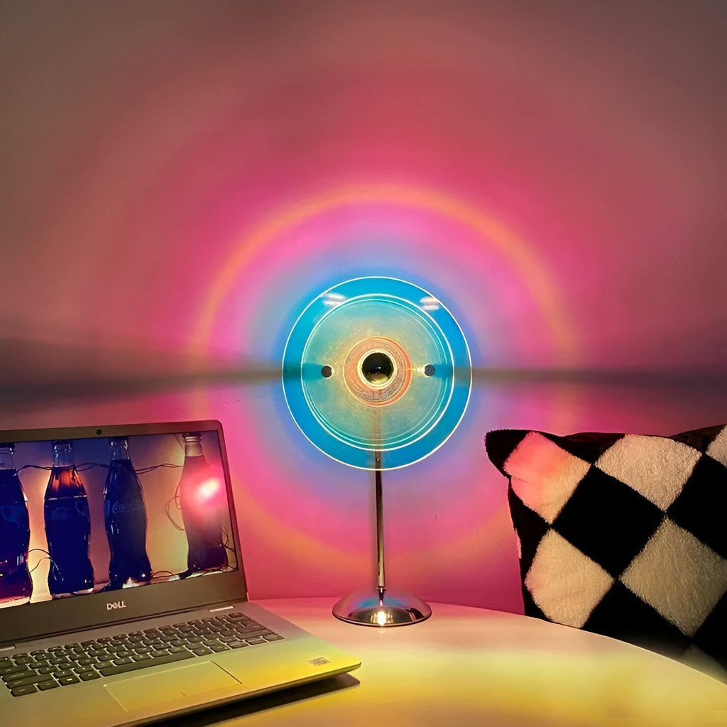 Sylinaea - Vintage Disc LED Table Lamp
