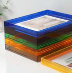 Seravina Acrylic Photo Frame | Modern Minimalist, Freestanding Display