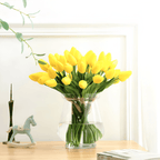 Olivessa - Set of 6 Realistic Artificial Tulip Bouquets for Home, Garden, and Celebration Decoration