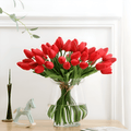 Olivessa - Set of 6 Realistic Artificial Tulip Bouquets for Home, Garden, and Celebration Decoration