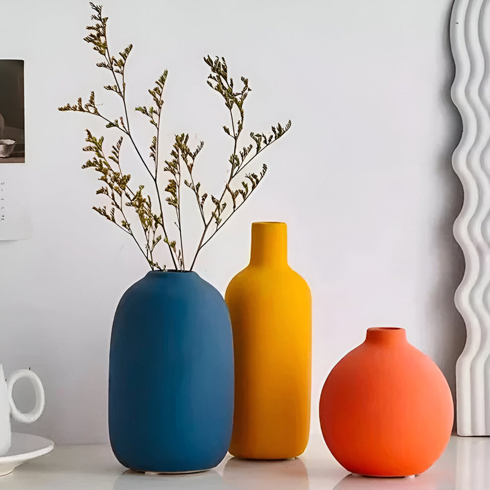 Astraelle - Scandinavian Ceramic Vase in Simple Style