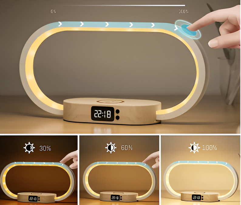 Ismerelle - Multipurpose Night Light with Charger and Digital Clock