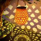 Isavora - Solar Garden Lamp with Woven Bamboo Appearance
