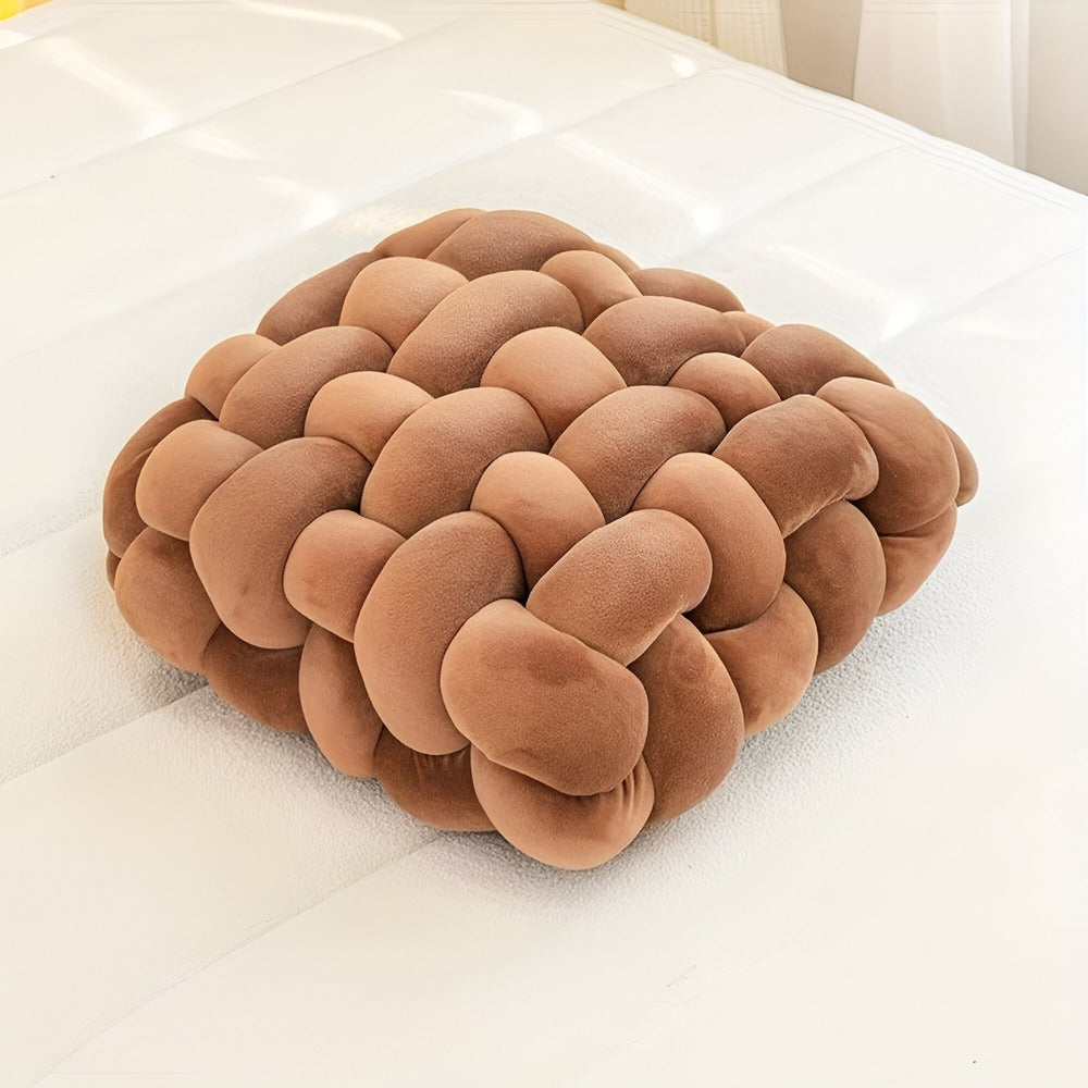 Myrrina - Decorative ornamental cushion with knot design
