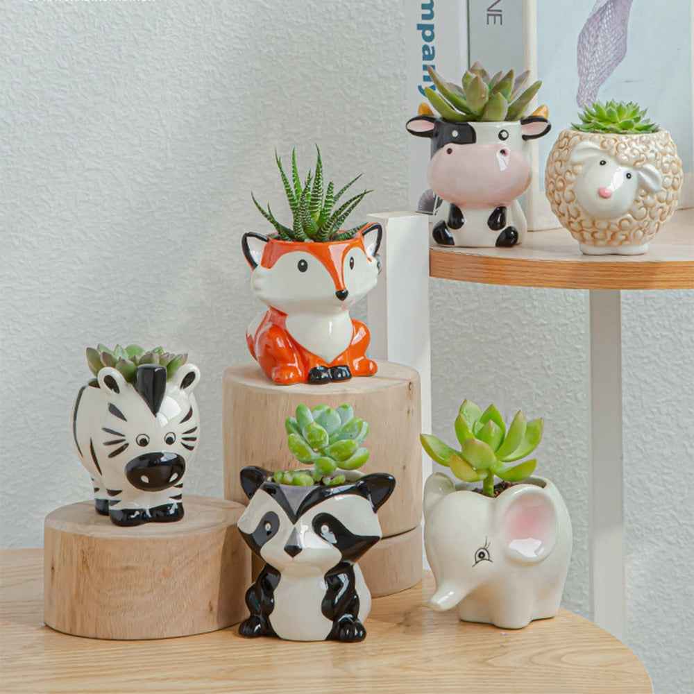 Bingo Animal Planters | Ceramic, 5 Unique Variants for Succulents