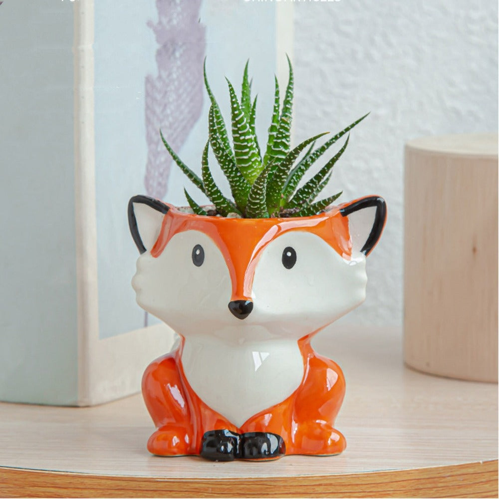 Serenna - Artistic Animal Flowerpot of Ceramic for Plants & Interior