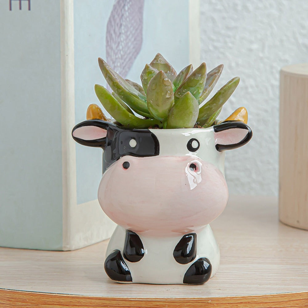 Serenna - Artistic Animal Flowerpot of Ceramic for Plants & Interior