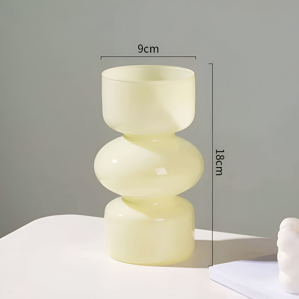 Luna Glass Vase | Scandinavian Design, Minimalist Style