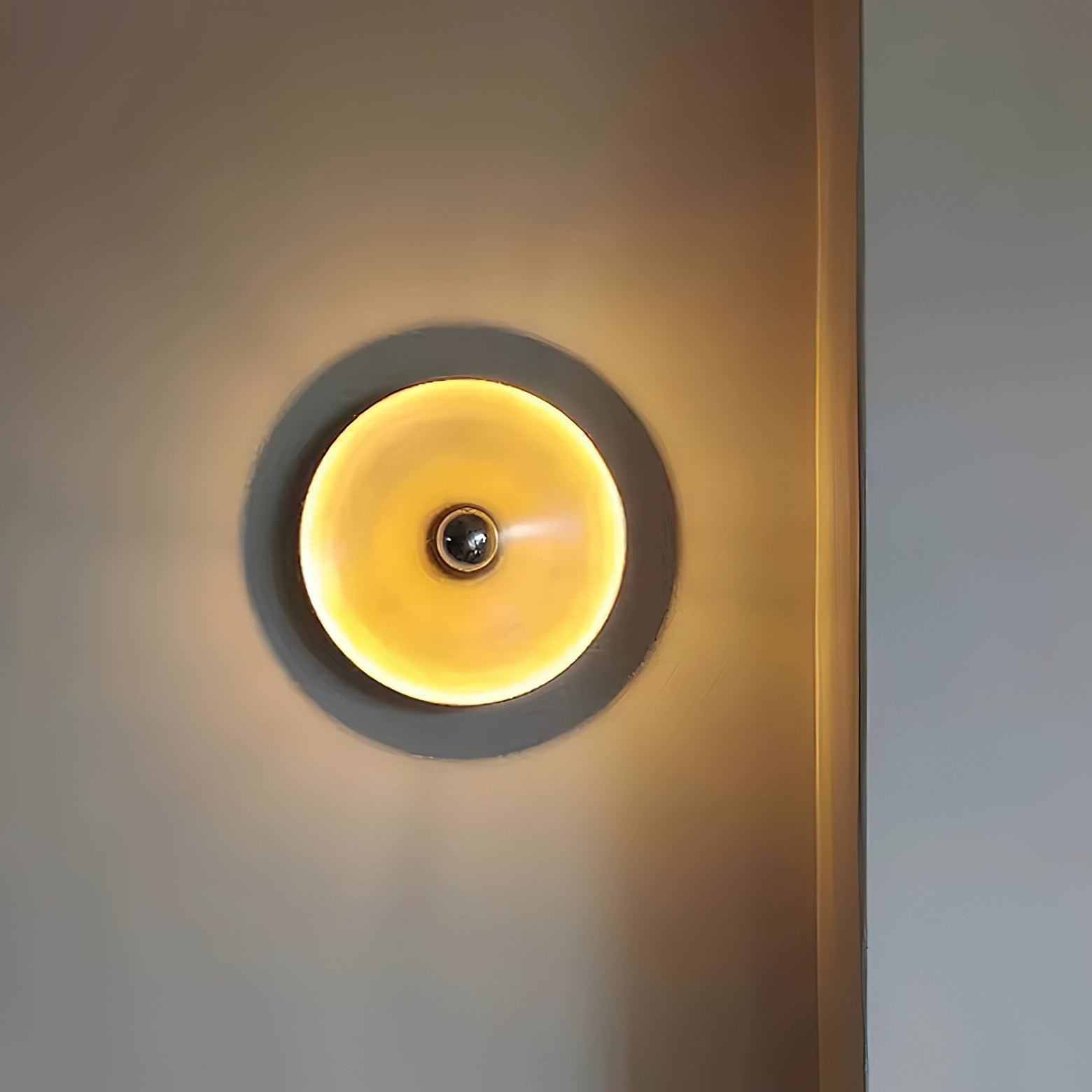 Honsel Round Disc Wall and Ceiling Light