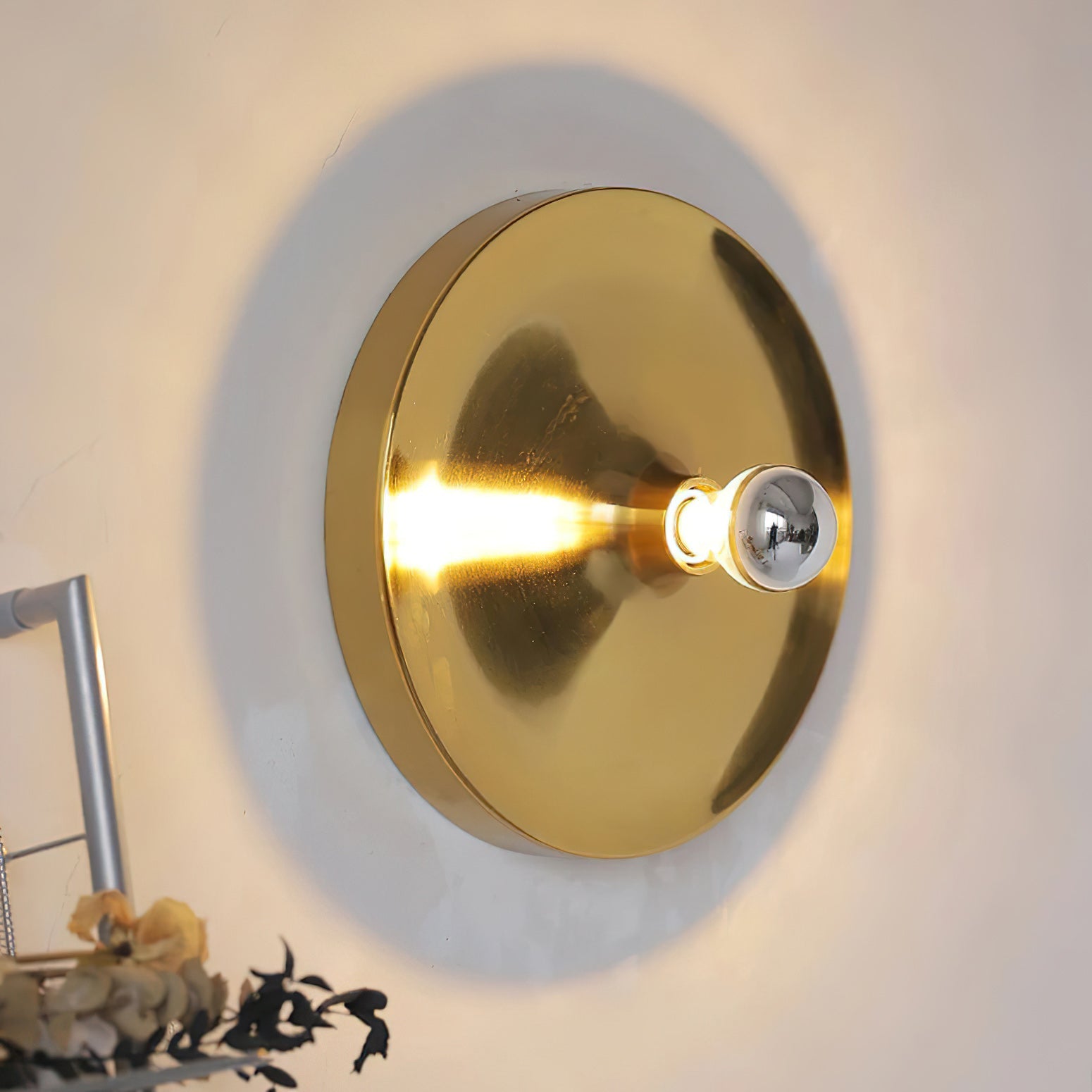 Honsel Round Disc Wall and Ceiling Light