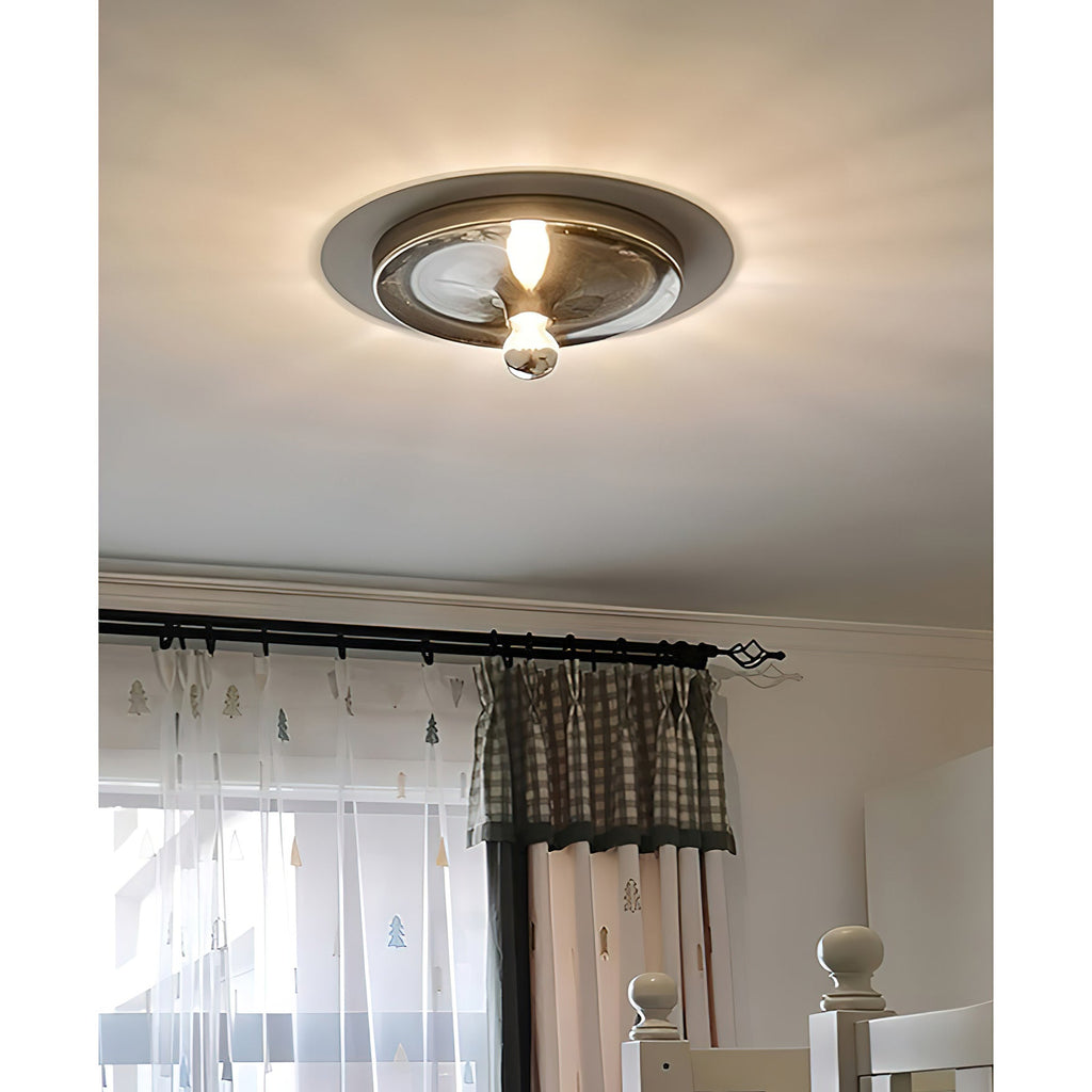 Honsel Round Disc Wall and Ceiling Light
