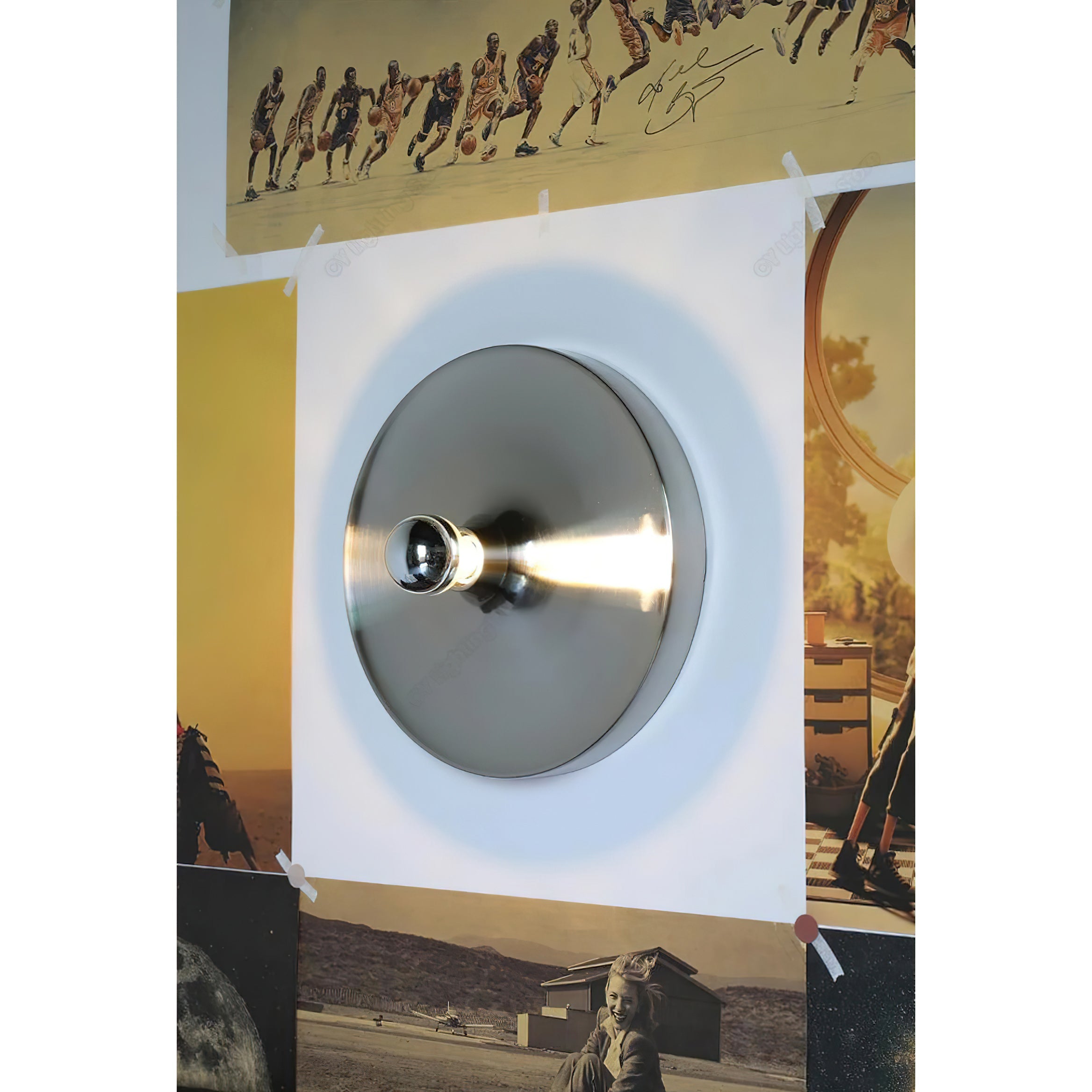Honsel Round Disc Wall and Ceiling Light