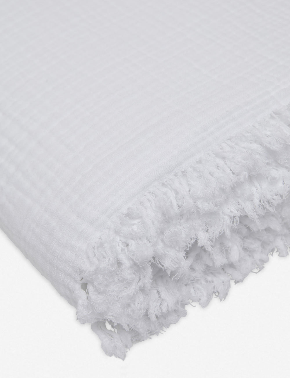Alaia Bed Cover | Organic Cotton, Fringed Ends