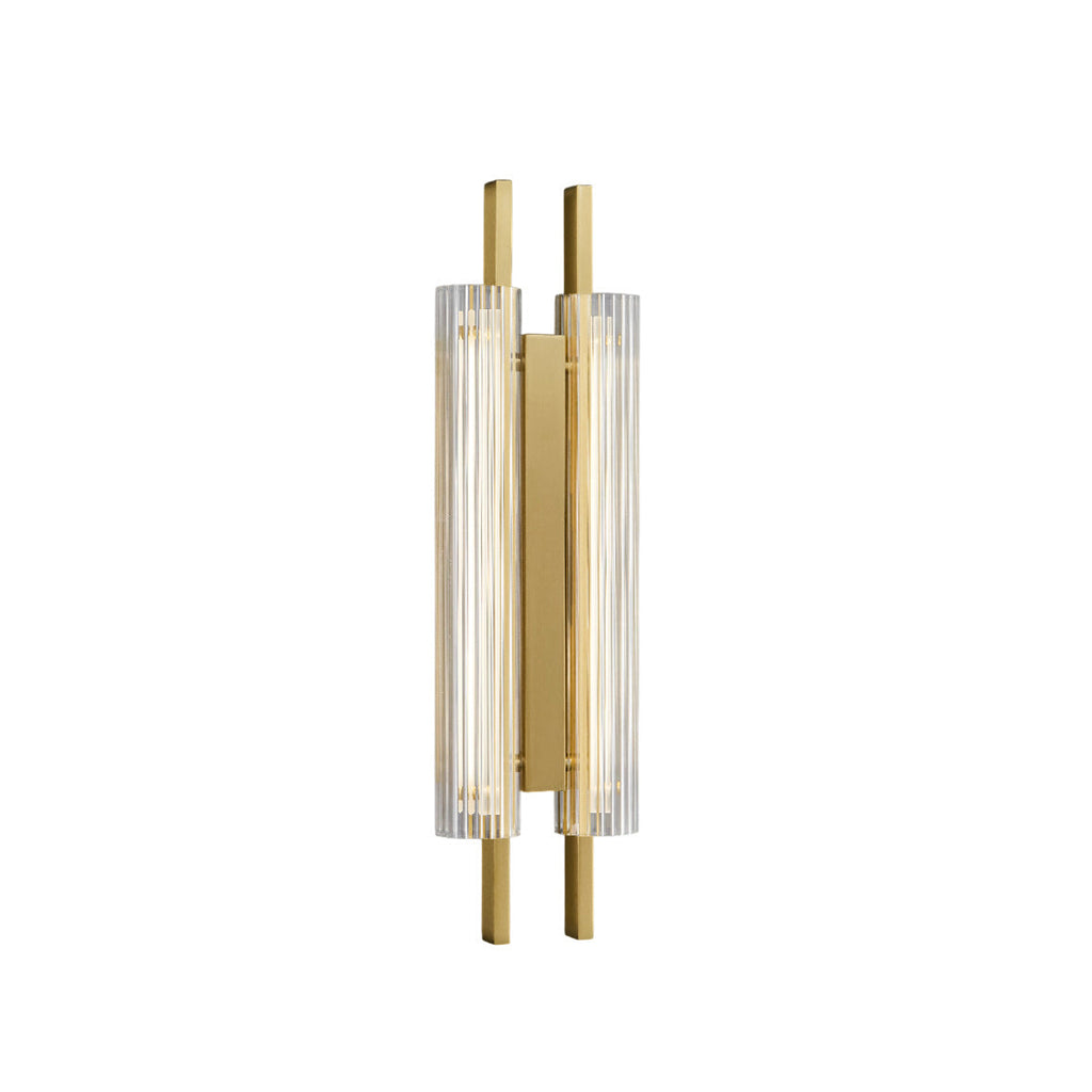 Brass Column Cylinder LED Wall Light
