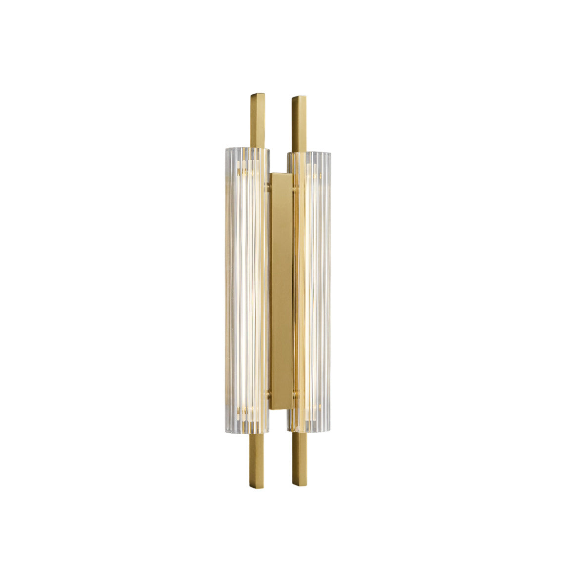 Brass Column Cylinder LED Wall Light
