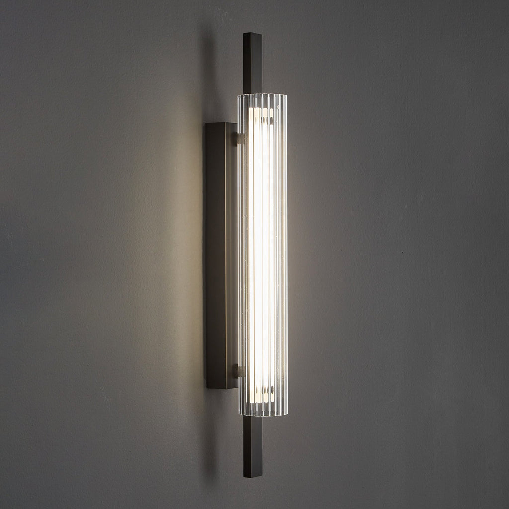 Brass Column Cylinder LED Wall Light