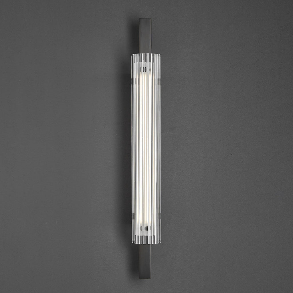 Brass Column Cylinder LED Wall Light