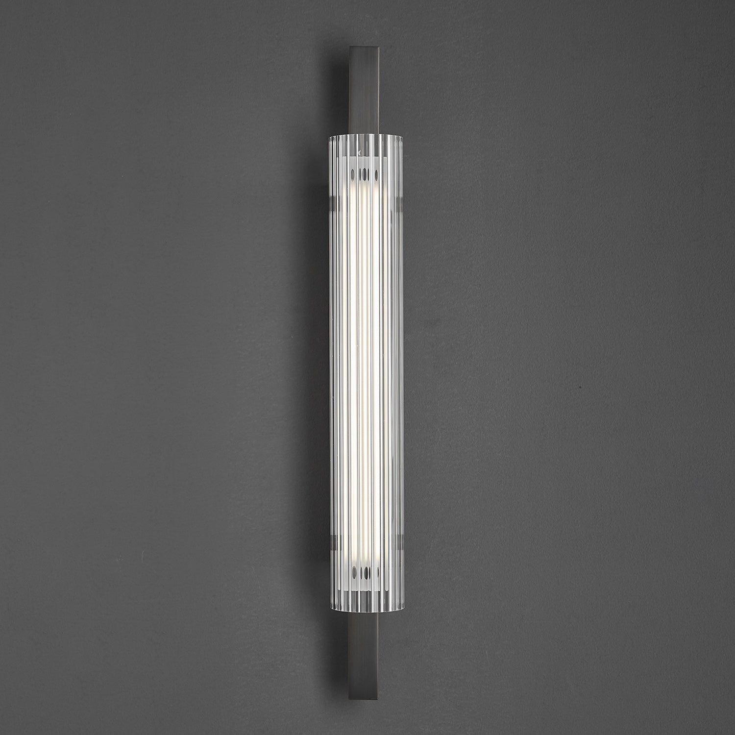 Brass Column Cylinder LED Wall Light