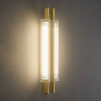 Brass Column Cylinder LED Wall Light