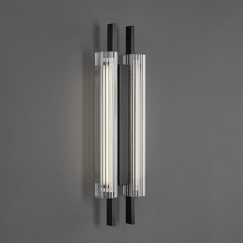Brass Column Cylinder LED Wall Light