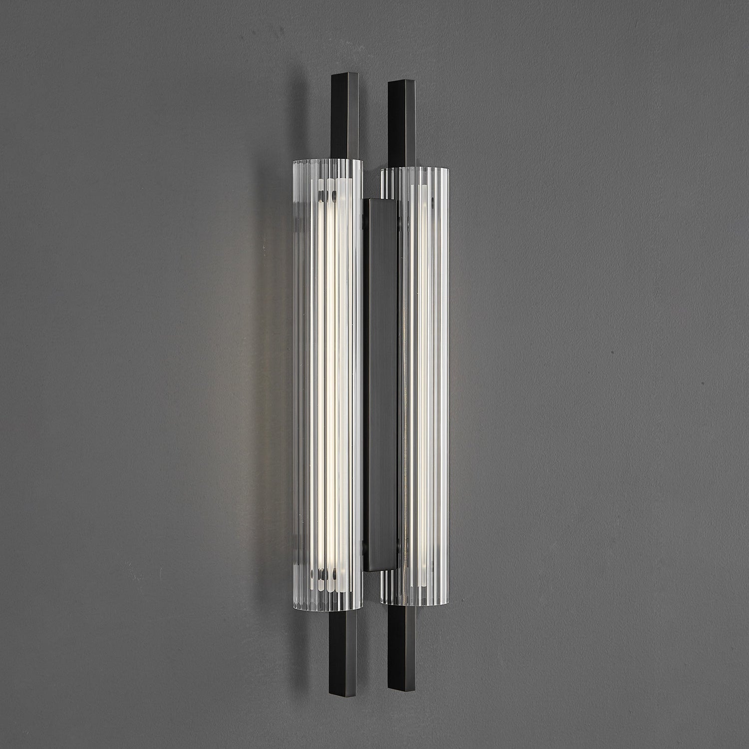 Brass Column Cylinder LED Wall Light