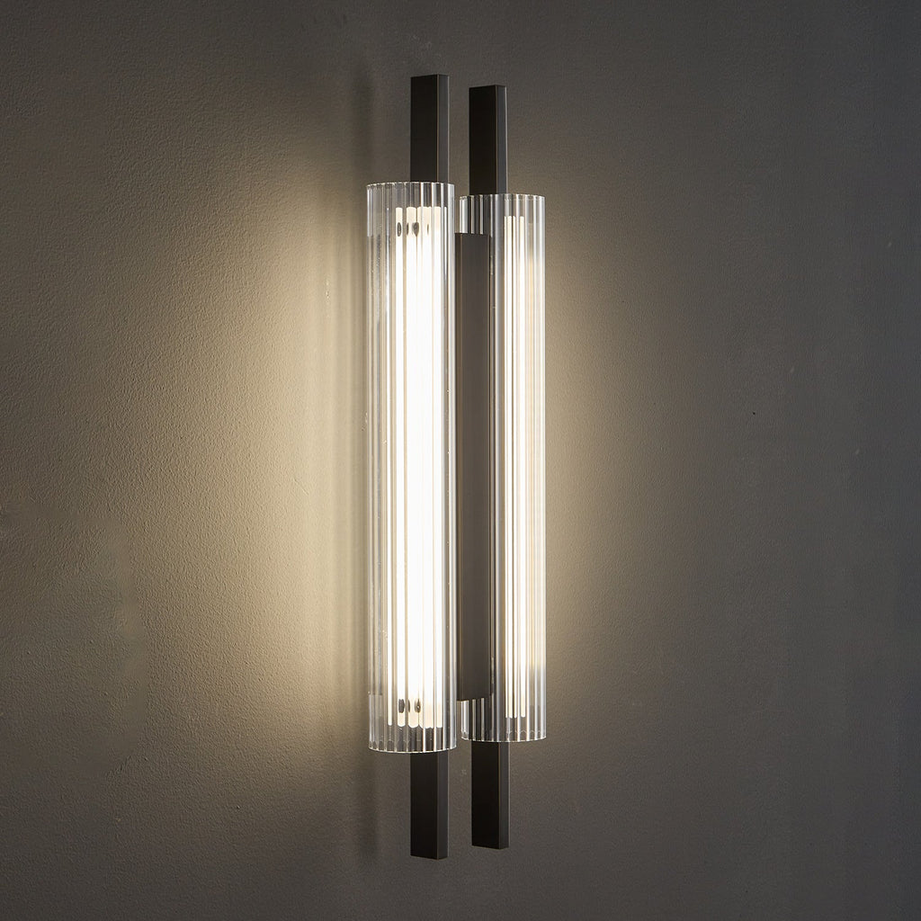 Brass Column Cylinder LED Wall Light
