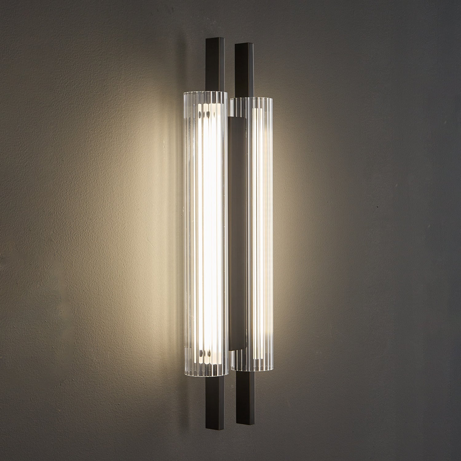 Brass Column Cylinder LED Wall Light