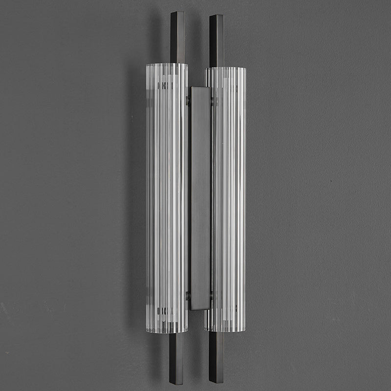 Brass Column Cylinder LED Wall Light