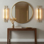 Brass Column Cylinder LED Wall Light