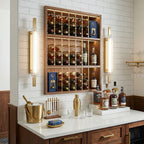 Brass Column Cylinder LED Wall Light